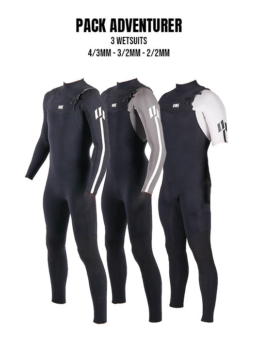 Pack ADVENTURER AVEC 4/3mm, 3/2mm et 2/2mm