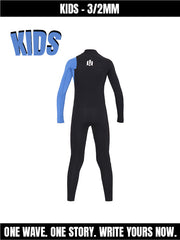 CHAMPION KIDS PACK - neoprene wetsuits 4/3mm and 3/2mm