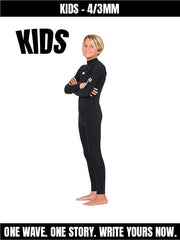 Second hand children's full wetsuit 4/3mm
