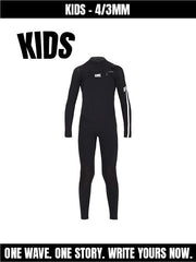 Children's surf neoprene wetsuit 4/3mm 
