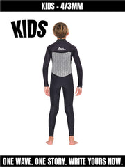 Children's surf neoprene wetsuit 4/3mm 