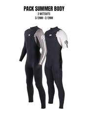 THE SUMMER BODY PACK - neoprene wetsuits 3/2mm and 2/2mm 
